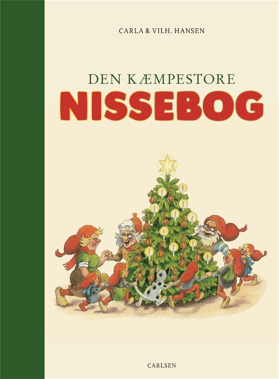 Cover for Carla og Vilhelm Hansen · Den kæmpestore nissebog (Bound Book) [1º edição] (2018)