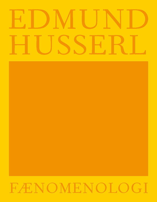 Cover for Edmund Husserl · Fænomenologi (Pocketbok) [1:a utgåva] (2020)