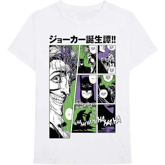 Cover for DC Comics · DC Comics Unisex T-Shirt: Joker Sweats Manga (T-shirt) [size XXL] [White - Unisex edition]