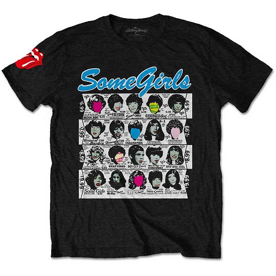The Rolling Stones Unisex T-Shirt: Some Girls Album (Sleeve Print) - The Rolling Stones - Mercancía -  - 5056561016481 - 