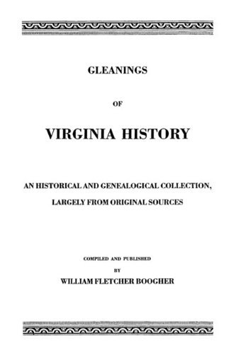 Cover for Boogher · Gleanings of Virginia History : an Historical and Genealogical Collection, Largely from Original Sources (Pocketbok) (2009)