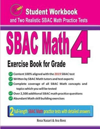 Cover for Ava Ross · Sbac Math Exercise Book for Grade 4 (Paperback Book) (2019)
