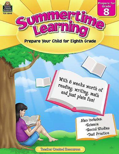 Cover for Teacher Created Resources Staff · Summertime Learning Grd 8 (Paperback Bog) [Csm edition] (2022)