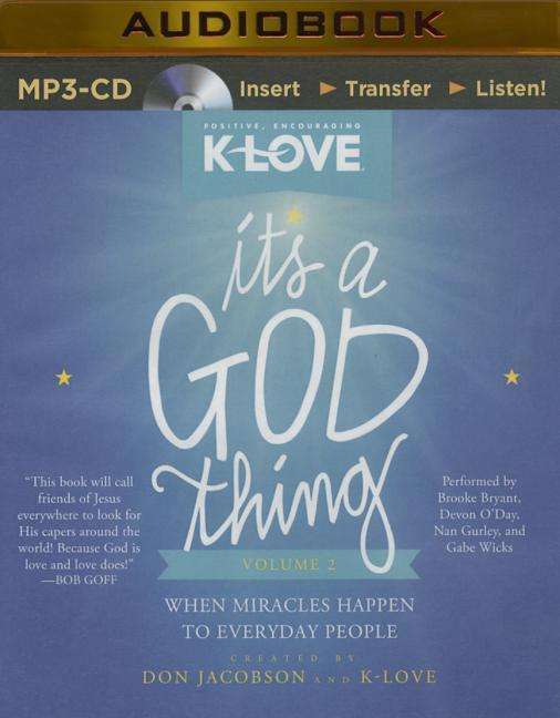 Cover for Don Jacobson · It's a God Thing Volume 2: when Miracles Happen to Everyday People (MP3-CD) [Mp3 Una edition] (2014)