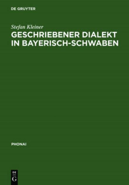 Cover for S. Kleiner · Geschriebener Dialekt i.Bayr (Book) (2006)