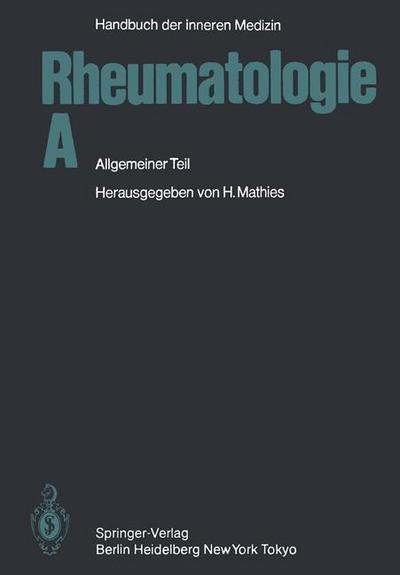Cover for G L Bach · Rheumatologie a: Allgemeiner Teil (Paperback Book) [5th 5. Aufl. 1983. Softcover Reprint of the Origin edition] (2011)