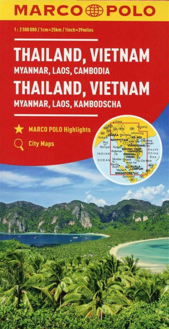 Cover for Marco Polo · Thailand, Vietnam, Laos, Cambodia Marco Polo Map (Landkarten) (2023)