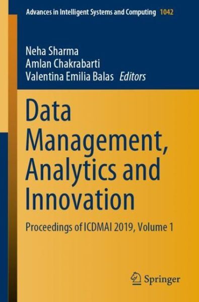 Data Management Analytics and Innovation -  - Books - Springer Verlag, Singapore - 9789813299481 - October 25, 2019