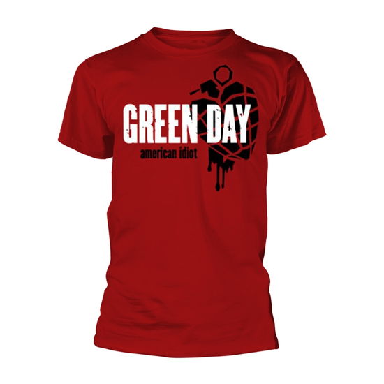 Cover for Green Day · American Idiot Heart Grenade (Red) (MERCH) [size M] [Red edition] (2021)