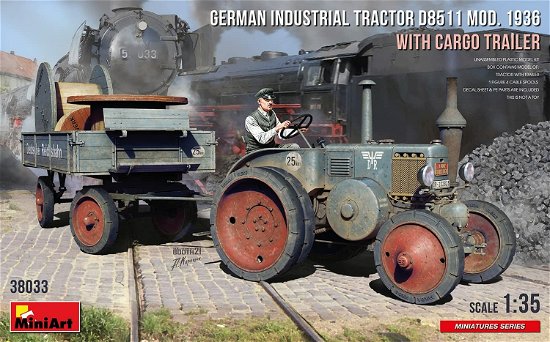 Cover for Miniart · 1/35 German Tractor D8511 Mod 1936 Cargo Trailer (Legetøj)