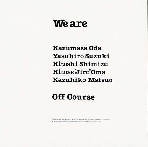Cover for Off Course · We Are (CD) [Japan Import edition] (2009)