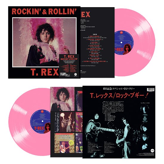 Cover for T. Rex · Rockin' &amp; Rollin' (LP) [RSD Pink Vinyl edition] (2023)