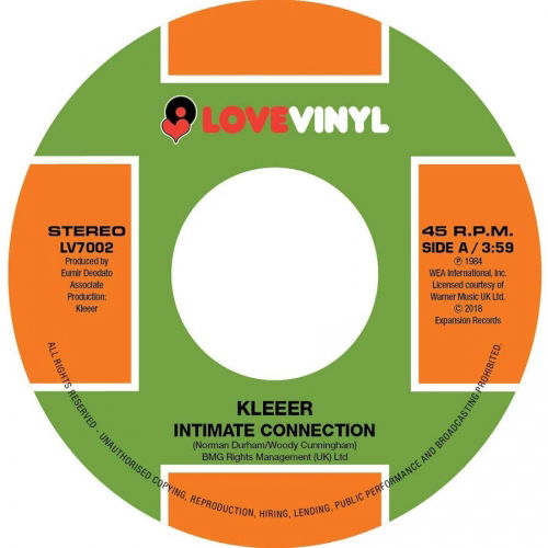 Cover for Kleeer · Intimate Connection / Tonight (LP) (2018)