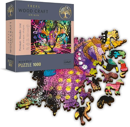 Cover for Trefl: Puzzle 1000 · Colorful Cat (MERCH)