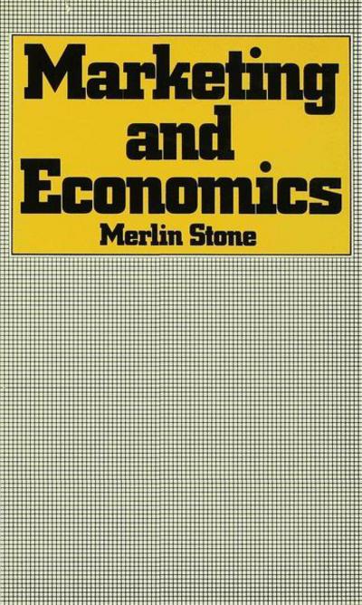 Cover for Merlin Stone · Marketing and Economics (Hardcover Book) (1980)