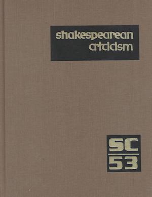 Cover for Michelle Lee · Shakespearean Criticism 53 (Shakespearean Criticism (Gale Res)) (Hardcover Book) (2000)