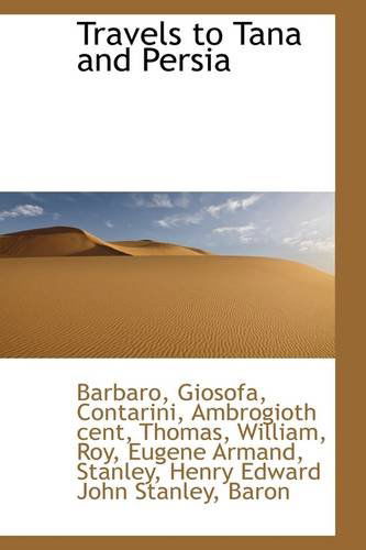 Cover for Barbaro Giosofa · Travels to Tana and Persia (Paperback Book) (2009)