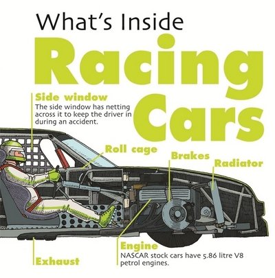 What's Inside?: Racing Cars - What's Inside? - David West - Books - Hachette Children's Group - 9781445163482 - February 22, 2018
