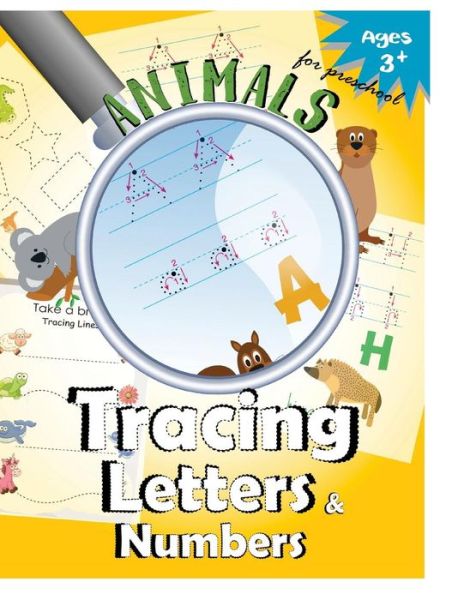 Cover for Letter Tracing Workbook Designer · Animals Tracing Letters and Numbers (Paperback Bog) (2017)