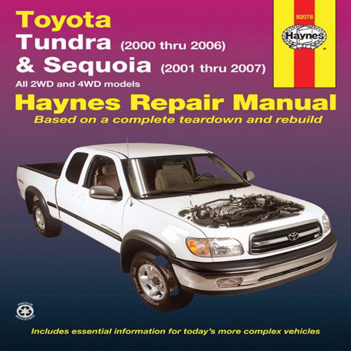 Toyota Tundra & Sequoia 00-07 - Haynes Publishing - Books - Haynes Publishing - 9781563928482 - November 1, 2012