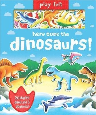 Cover for Georgina Wren · Play Felt Here Come the Dinosaurs - Activity Book - Soft Felt Play Books (Kartonbuch) (2018)