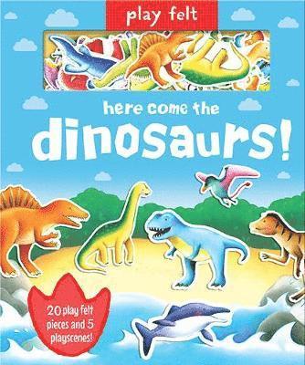 Play Felt Here Come the Dinosaurs - Activity Book - Play Felt & Learn - Georgina Wren - Bücher - Gemini Books Group Ltd - 9781787007482 - 1. Oktober 2018