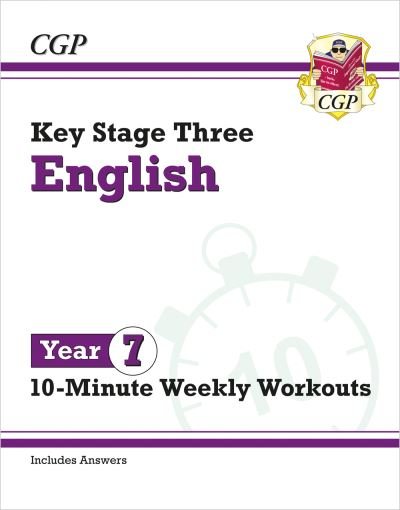 Cover for CGP Books · New KS3 Year 7 English 10-Minute Weekly Workouts - CGP KS3 10-Minute Tests (Paperback Bog) (2023)