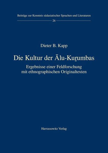 Cover for Kapp · Die Kultur der Alu-Ku umbas (Book) (2017)