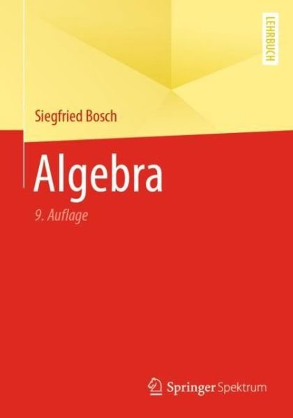 Cover for Bosch · Algebra (Book) (2020)