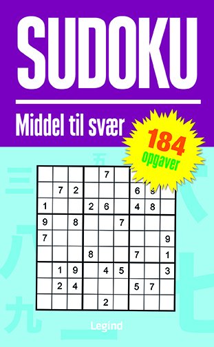 Cover for Mini opgavebøger: Sudoku - Middel til svær (Paperback Bog) [1. udgave] (2023)
