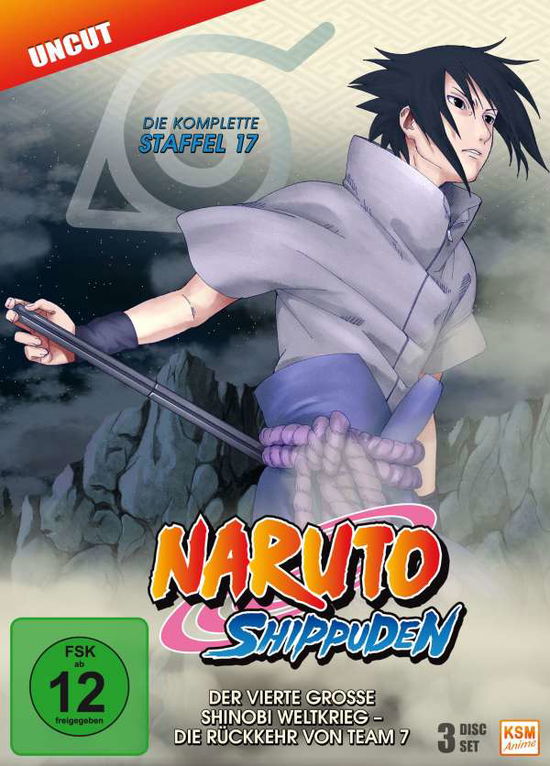 Cover for Naruto Shippuden - Der vierte große Shinobi Weltkrieg - Die Rückkehr von Team 7 - Staffel 17: Folge (DVD) (2017)