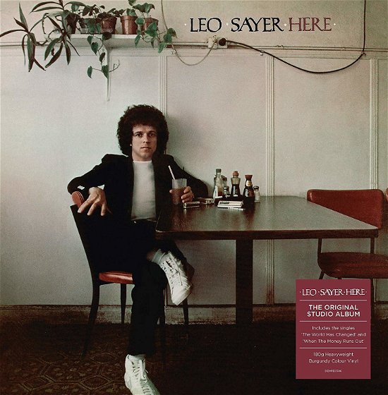 Cover for Leo Sayer · Here (Burgundy Vinyl) (LP) [Coloured edition] (2020)