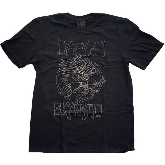 Cover for Lynyrd Skynyrd · Lynyrd Skynyrd Unisex T-Shirt: '73 Eagle Guitar (T-shirt) [size S] [Black - Unisex edition] (2016)