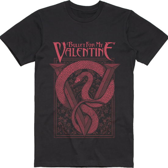 Cover for Bullet For My Valentine · Bullet For My Valentine Unisex T-Shirt: Red Snake (T-shirt) [size S] [Black - Unisex edition] (2020)