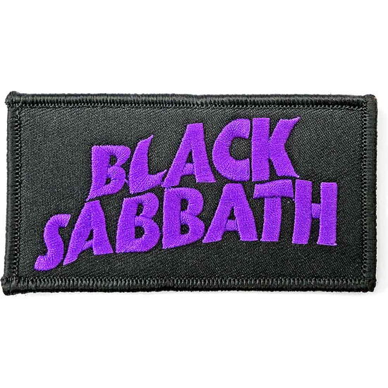 Black Sabbath Standard Woven Patch: Wavy Logo - Black Sabbath - Produtos -  - 5056368624483 - 