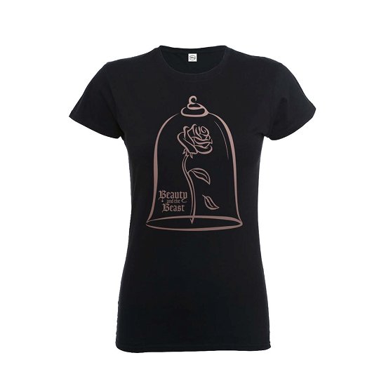 Cover for Disney · Disney: Beauty &amp; The Beast Rose Gold (T-Shirt Donna Tg. L) (T-shirt) [Black edition] (2017)