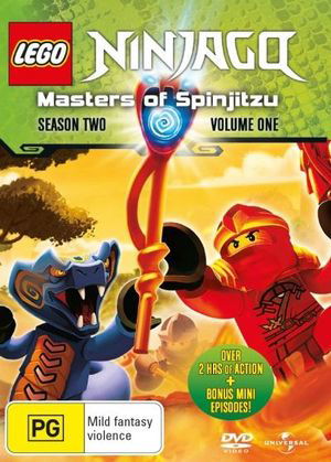 Lego Ninjago: Masters of Spinjitsu - Season 2 Vol 1 - Lego Ninjago - Elokuva - UNIVERSAL SONY PICTURES P/L - 9317731091483 - torstai 21. kesäkuuta 2012