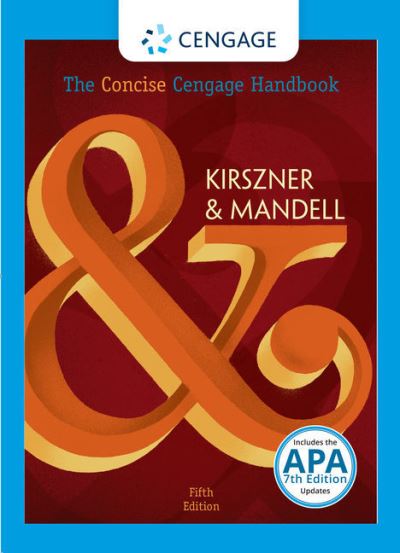 Cover for Laurie G. Kirszner · Concise Cengage Handbook (with 2021 MLA Update Card) (Book) (2021)