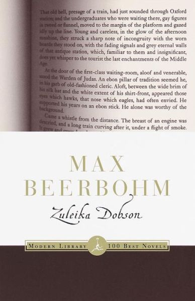 Cover for Max Beerbohm · Zuleika Dobson - Modern Library 100 Best Novels (Paperback Book) [New edition] (1998)