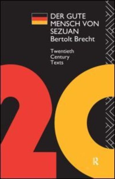 Cover for Bertolt Brecht · Der Gute Mensch von Sezuan - Twentieth Century Texts (Paperback Bog) (1986)