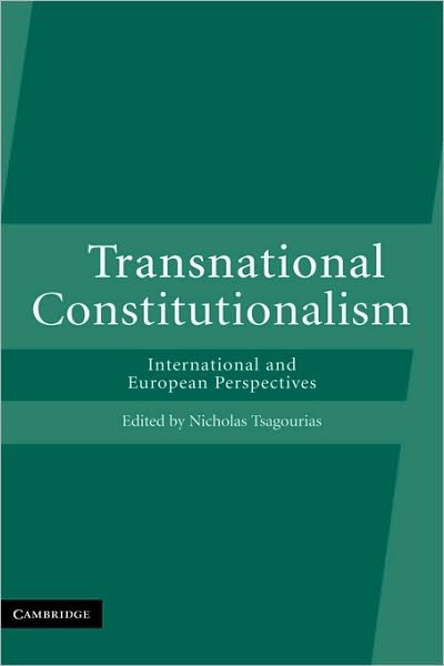 Cover for Tsagourias Nicholas · Transnational Constitutionalism: International and European Perspectives (Taschenbuch) (2010)
