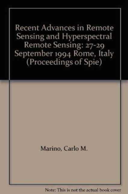 Cover for Chavez · Recent Advances In Remote Sensing &amp; Hyperspectra (Pocketbok) (2006)