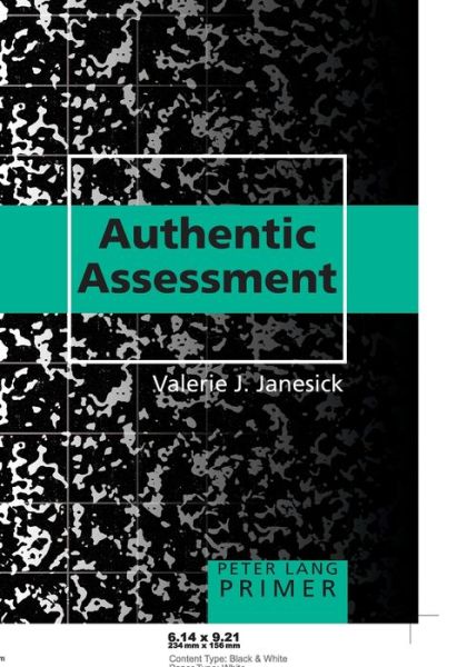 Cover for Valerie J. Janesick · Authentic Assessment Primer (Paperback Book) (2006)