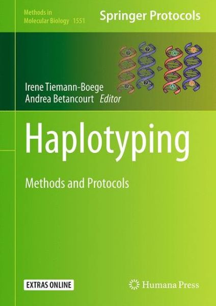 Cover for Haplotyping: Methods and Protocols - Methods in Molecular Biology (Hardcover Book) [1st ed. 2017 edition] (2017)