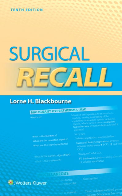 Surgical Recall - Lorne Blackbourne - Böcker - LWW - 9781975212483 - 28 oktober 2024