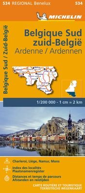 Cover for Michelin · Belgium South Ardennes (Landkarten) [11th edition] (2022)