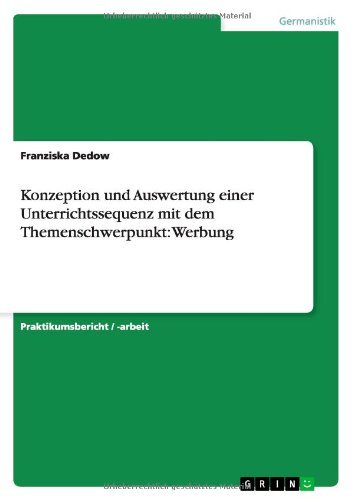 Cover for Dedow · Konzeption und Auswertung einer U (Bog) [German edition] (2010)