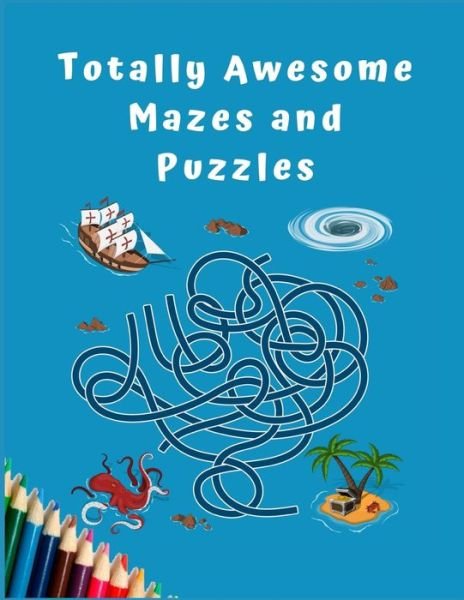 Cover for Zod-7 Media · Totally Awesome Mazes and Puzzles (Pocketbok) (2020)