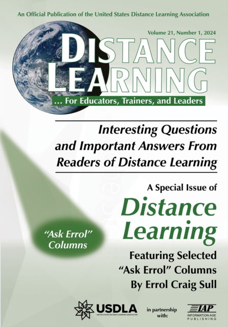 Distance Learning Vol 21 Issue 1 - Distance Learning Journal - Errol Craig Sull - Livros - Emerald Publishing Inc - 9798887306483 - 10 de abril de 2024