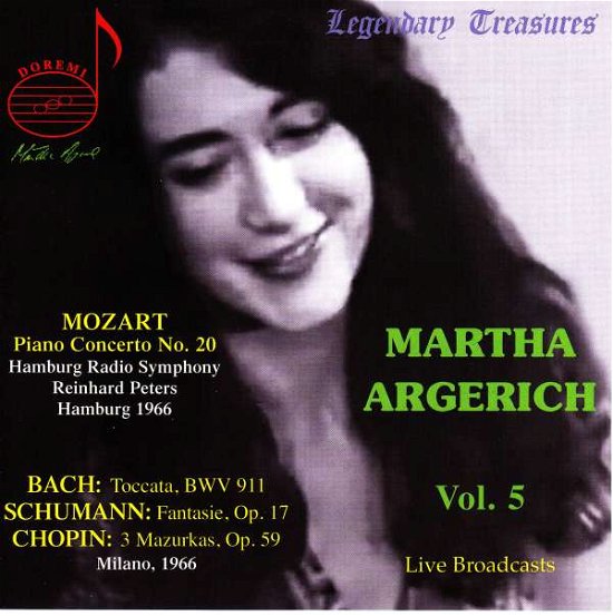 Cover for Bach,j.s. / Schumann / Ndr Sinfonieorchester · Martha Argerich Live Vol. 5 (CD) (2016)